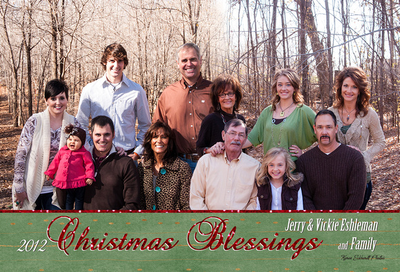4x6 Family Christmas Card 2012