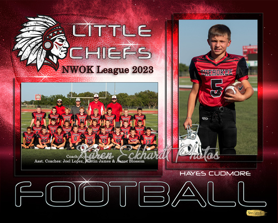 8x10 Cudmore_Hayes 2023 Little Chiefs memory Mates