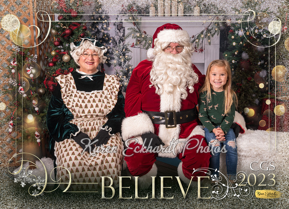 5x7 #4 Believe CGS Santa Photos 2023 - 1