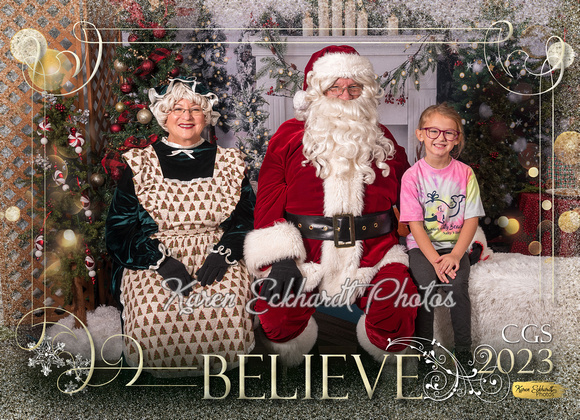 5x7 #5 Believe CGS Santa Photos 2023 - 1