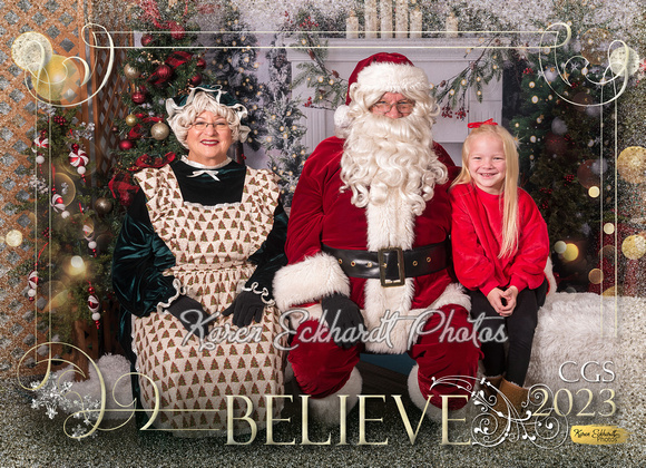5x7 #7 Believe CGS Santa Photos 2023 - 1