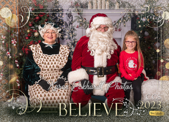 5x7 #8 Believe CGS Santa Photos 2023 - 1