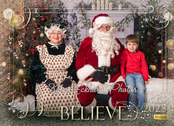 5x7 #6 Believe CGS Santa Photos 2023 - 1