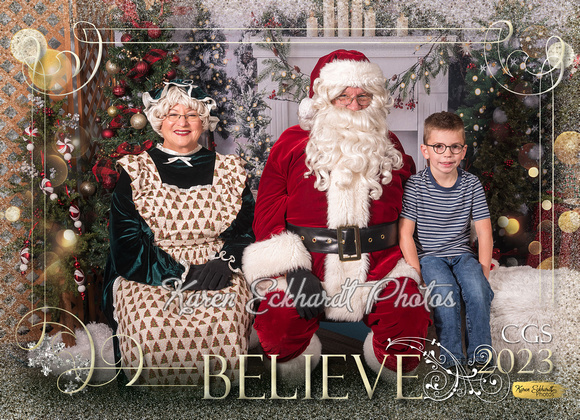 5x7 #9 Believe CGS Santa Photos 2023 - 1