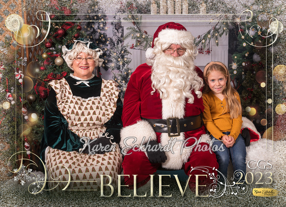 5x7 #12 Believe CGS Santa Photos 2023 - 1
