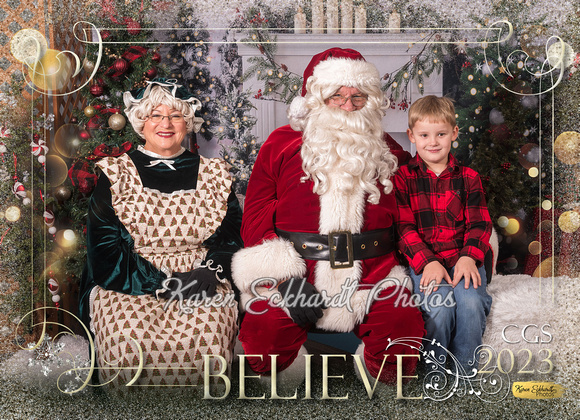 5x7 #10 Believe CGS Santa Photos 2023 - 1