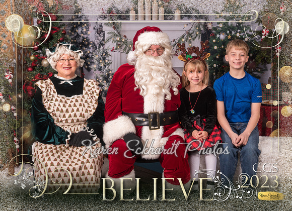 5x7 #15 Believe CGS Santa Photos 2023 - 1