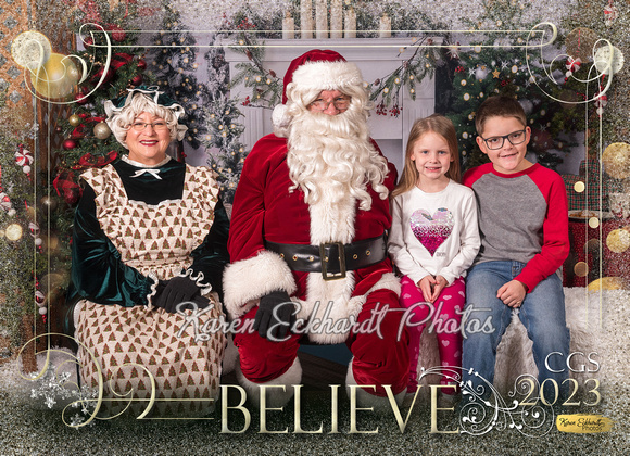 5x7 #17 Believe CGS Santa Photos 2023 - 1