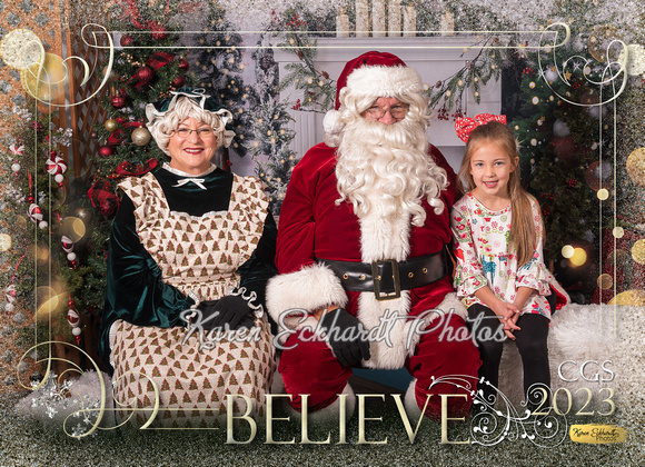 5x7 #18 Believe CGS Santa Photos 2023 - 1