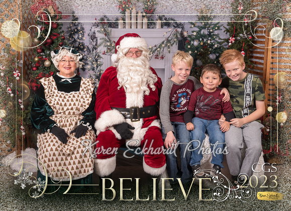 5x7 #3 Believe CGS Santa Photos 2023 - 1