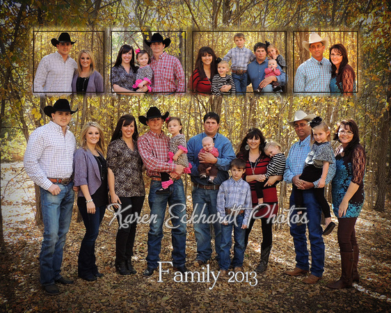 8x10 Cudmore Family Collage 2013