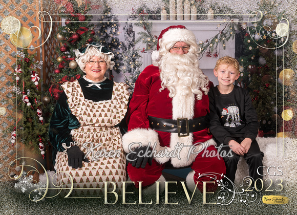 5x7 #52 Believe CGS Santa Photos 2023 - 3