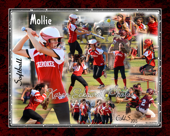 8x10 Mollie Softball 2013